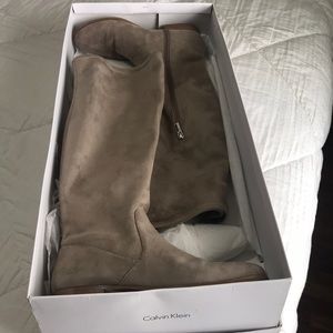 Calvin Klein Over the Knee slouch boots